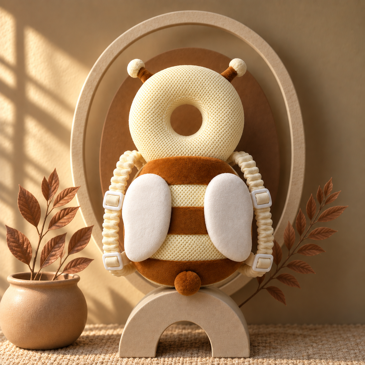 Safety Pillow Backpack - Baby Head Protection Head Protector Backpack PP Cotton Filling For Toddler Crawling Walking Safety Cushion Newborn Boy & Girl