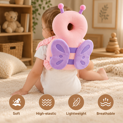 Safety Pillow Backpack - Baby Head Protection Head Protector Backpack PP Cotton Filling For Toddler Crawling Walking Safety Cushion Newborn Boy & Girl