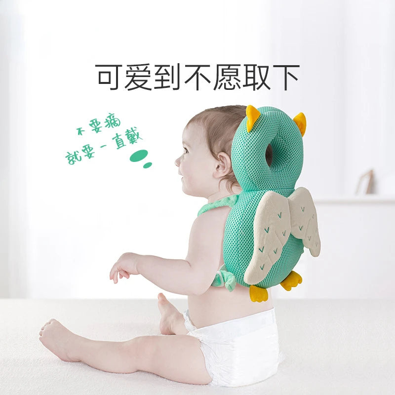 Cozy Cartoon Baby Headrest Pillow - Ultimate Fall Protection for Toddlers